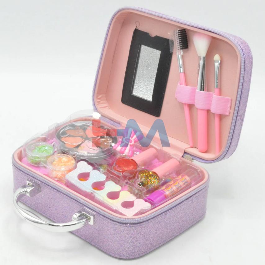 2 In 1 Portable Makeup Beauty Box-BLUE