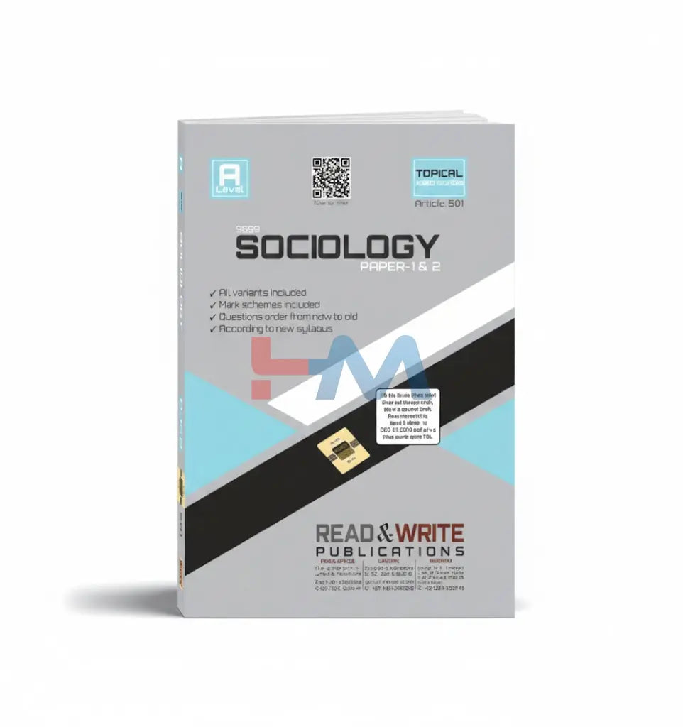 501 Sociology A Level Paper 1 & 2 Topical Past Papers