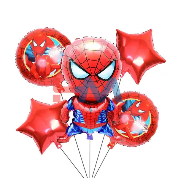 5Pcs Foil Balloons Set Boys Characters