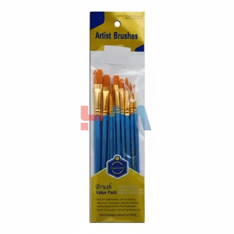 Keep Smiling Artist Brush Value Pack -10Pc
