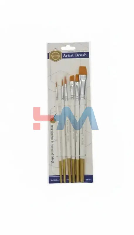 Keep Smiling Artist Brushes Set -6Pc