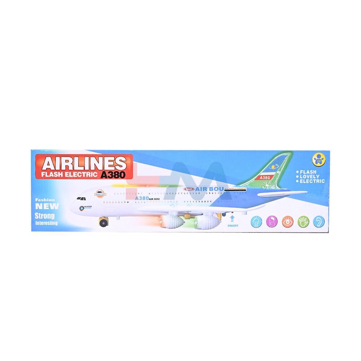 Airoplane Airlines Flash Electric A380 with Light & Music