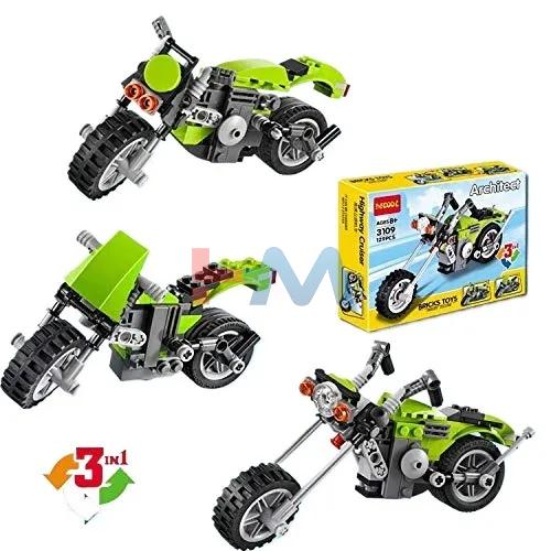 Architect Bike Bricks Toys Building Blocks 3109 Set 129+PCS