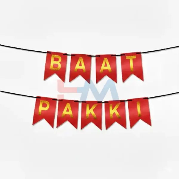 Baat Pakki Card Bunting Banner