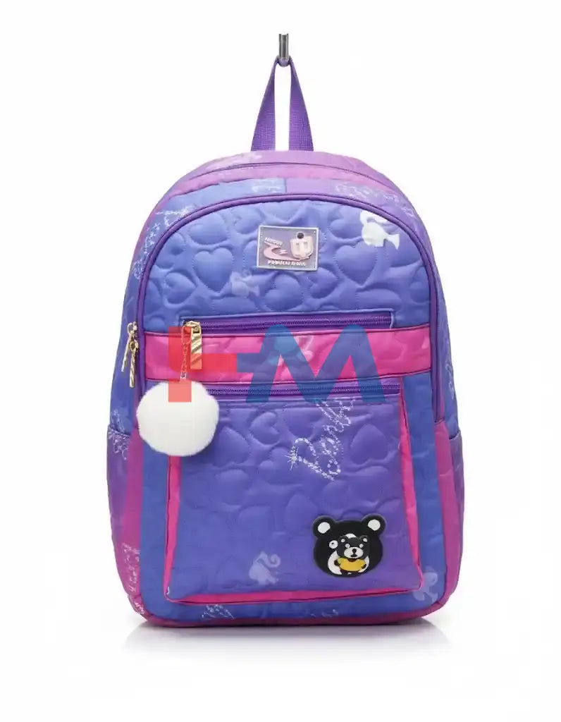 Teddy Bear School BackPack Purple (16 Inch)