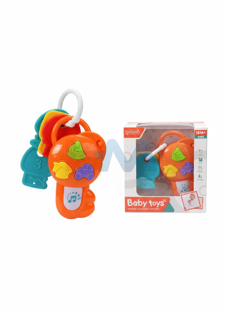 Baby Toy Key 6-12 Months Light Musical Keychain Toy