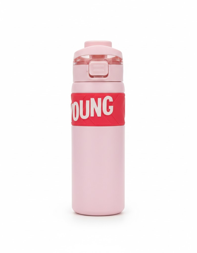 Bubble Young Pink Water Bottle