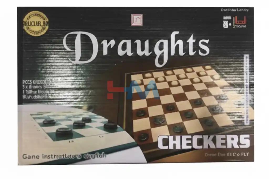 2in1 Chess & Checkers Board Game