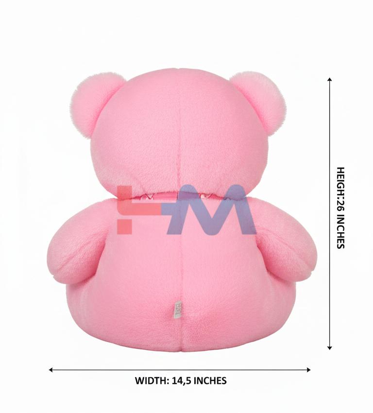 Cute Pink Stuffed Teddy Bear Toy