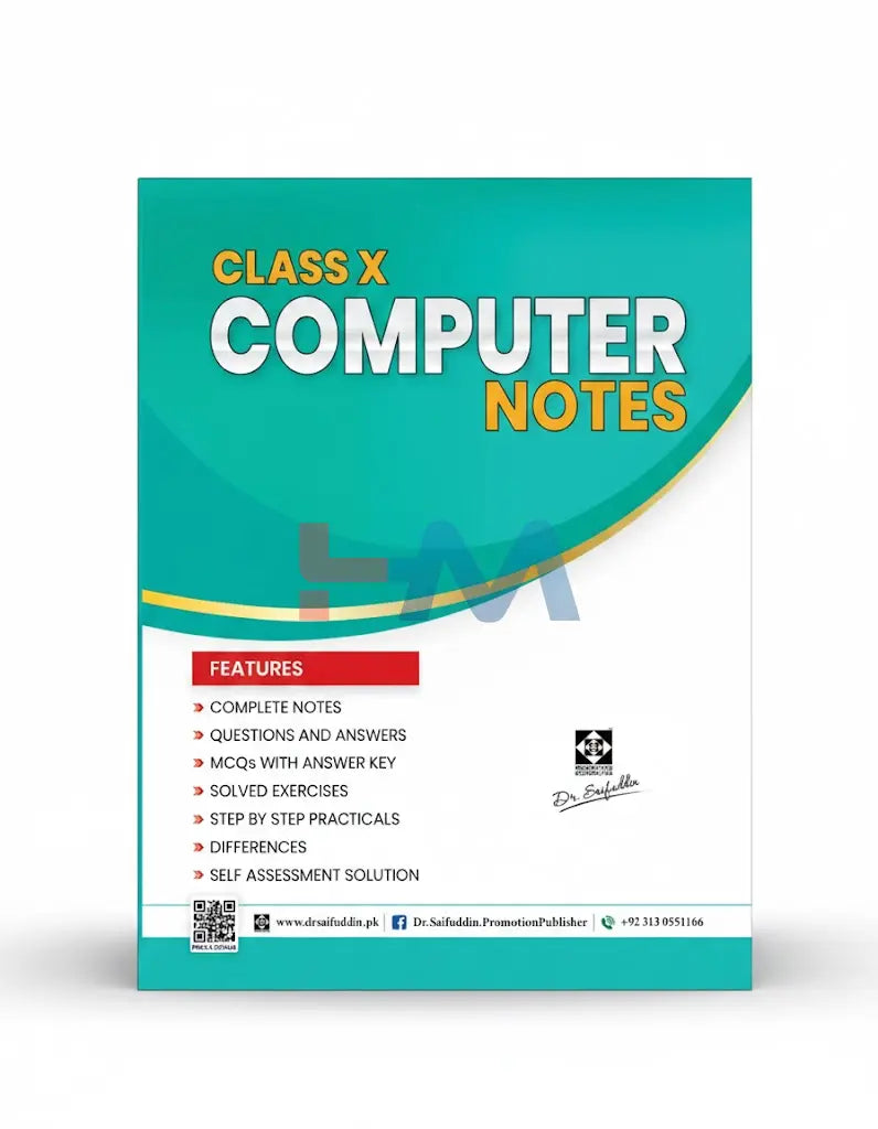 Computer Notes For Class X (Dr Saifuddin)