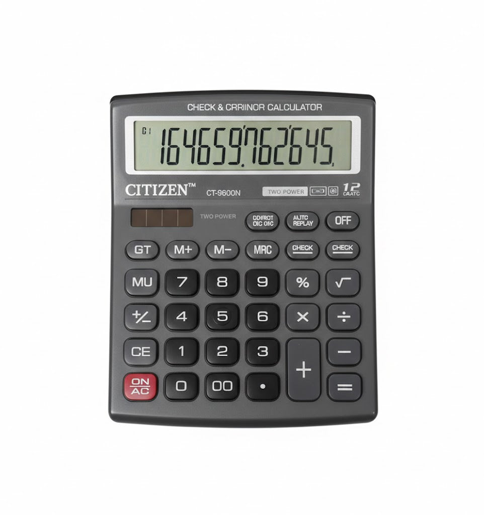 Citizen Superior Dual Power Calculator CT-9600N (12 Digits)