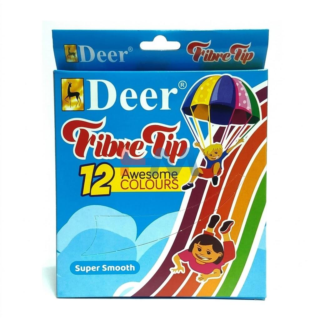 Deer Fibro Art Tip Color Marker Pack Of 12