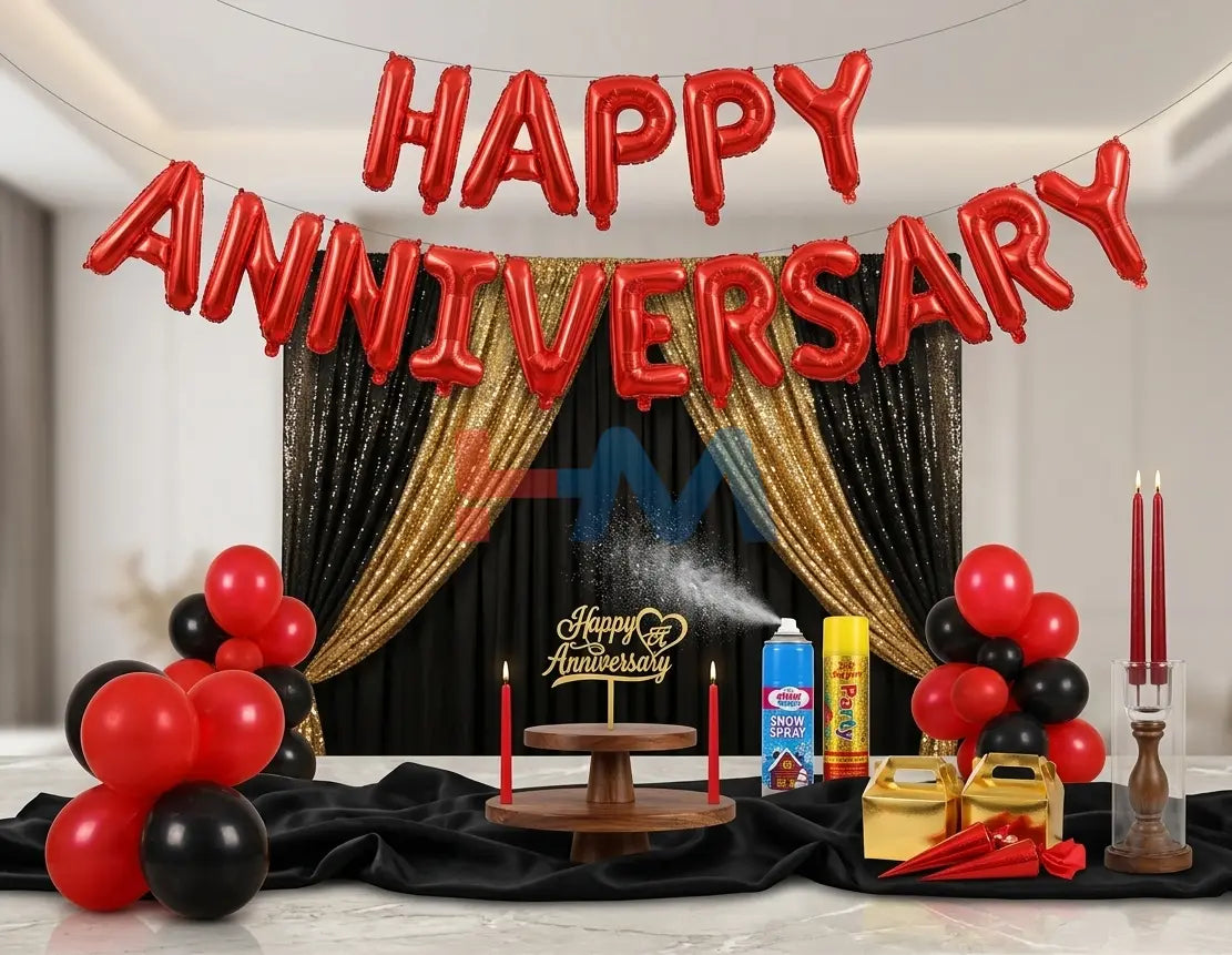 Happy Anniversary Red & Black Theme Deal