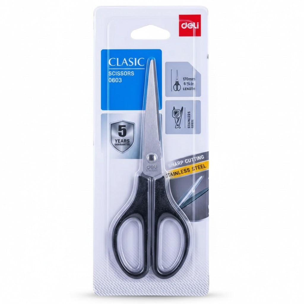Deli Classic Type Scissor Stainless Steal 0603