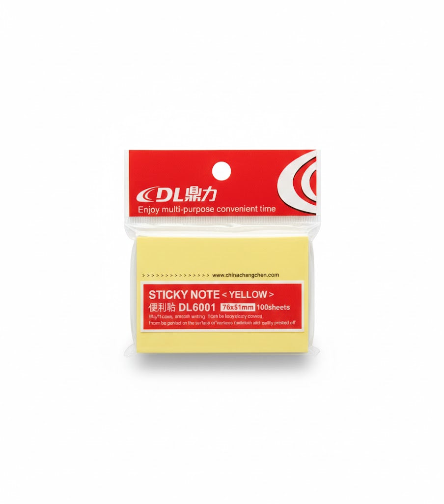 Sticky Notes Yellow DL6001 (100 Sheet )