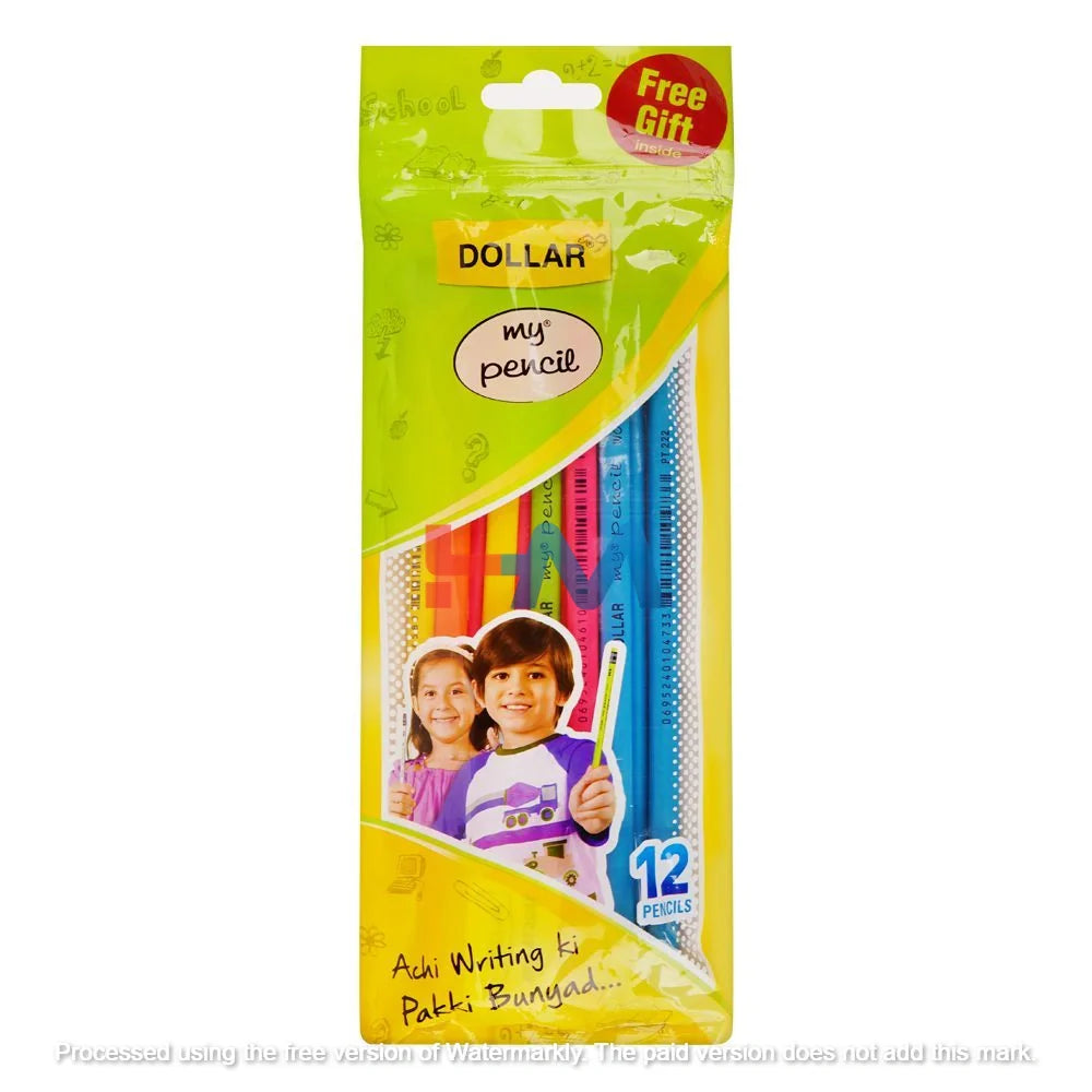 Dollar Pencil Wow Pouch -12Pcs + 1 Free Gift