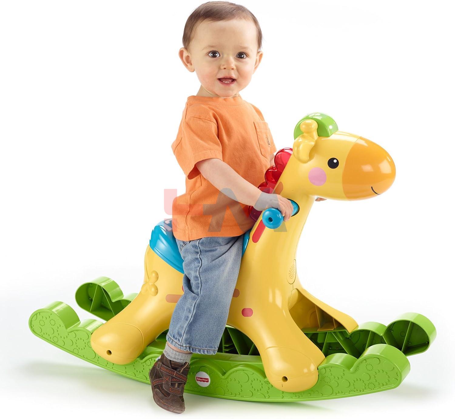 EverGreen Rockin Riding Giraffe - Yellow