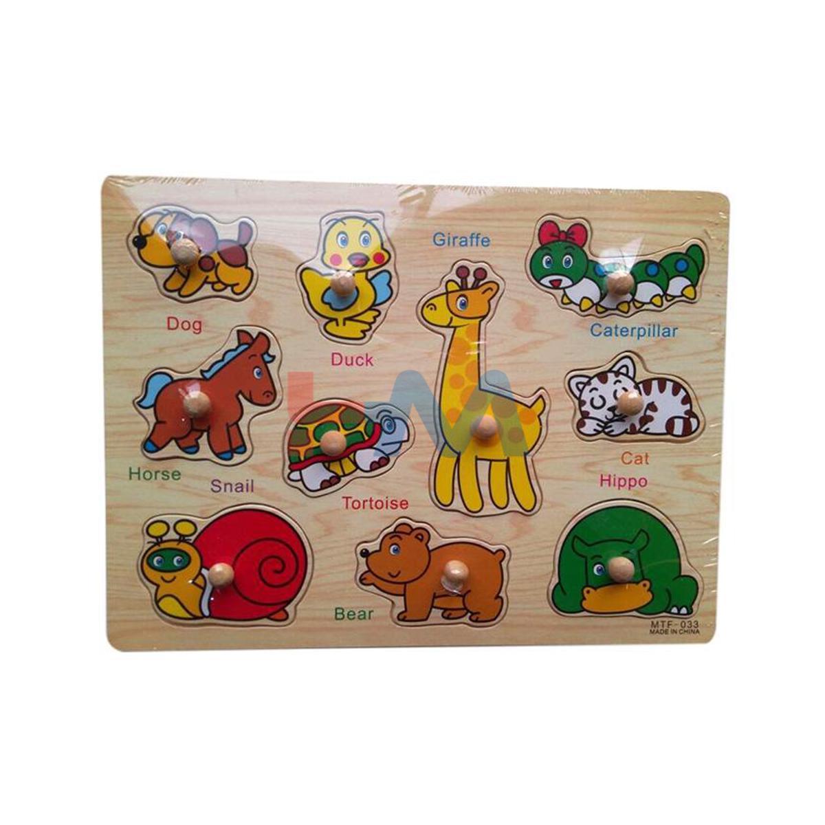 Educational Wooden Animal Board Part