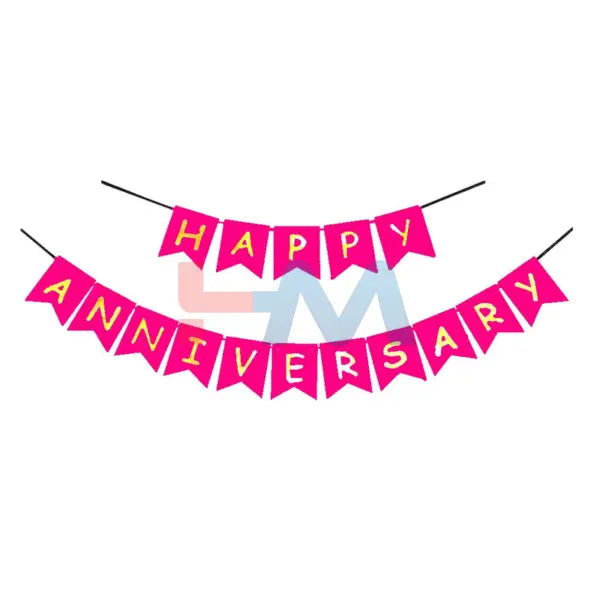 Happy Anniversary Card Bunting Banner