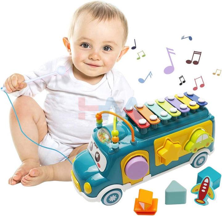 Huanger Music Bus Xylophone Shape Sorter