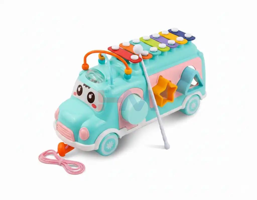Huanger Music Bus Xylophone Shape Sorter