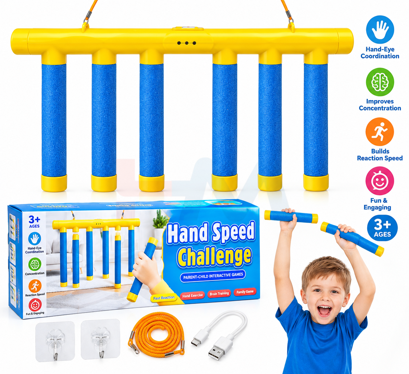 Hand Speed Challenge Game for Kids – Reaction & Reflex Training Toy