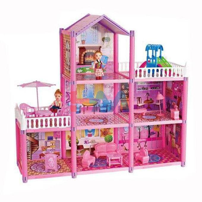 Holiday Villa Pink Doll House 129-PC