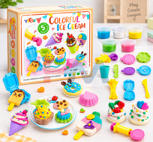 Kids DIY Ice Cream Clay Dough Making Kit