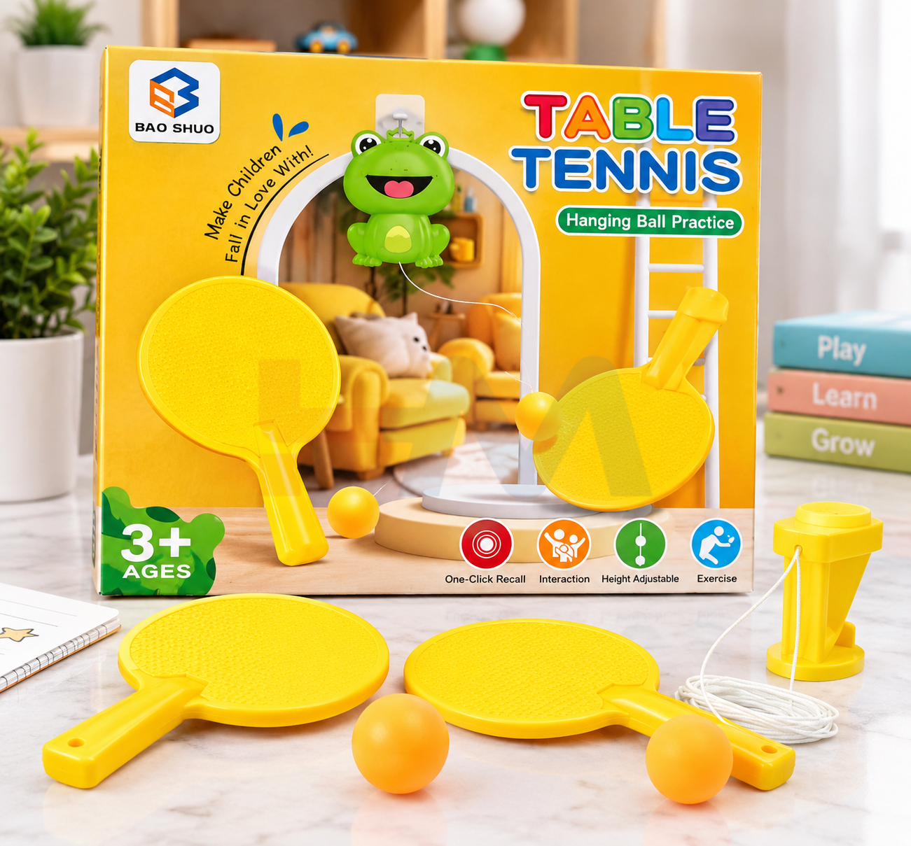 Kids Table Tennis Training Game with Hanging Ball