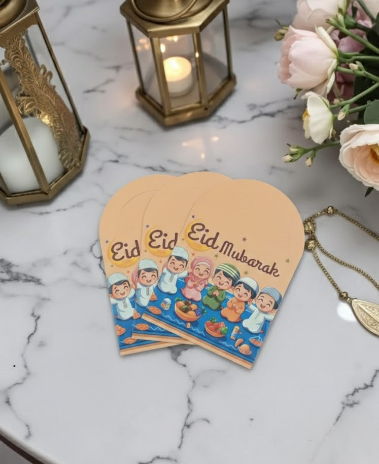 Eid Mubarak Mini Handbag Card Envelopes 10 Pcs