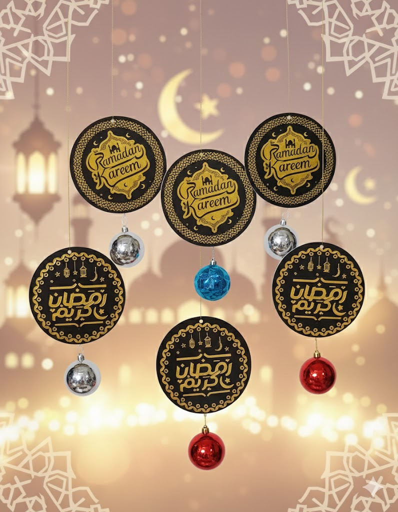 Ball Hanging 6 Pc Decoration