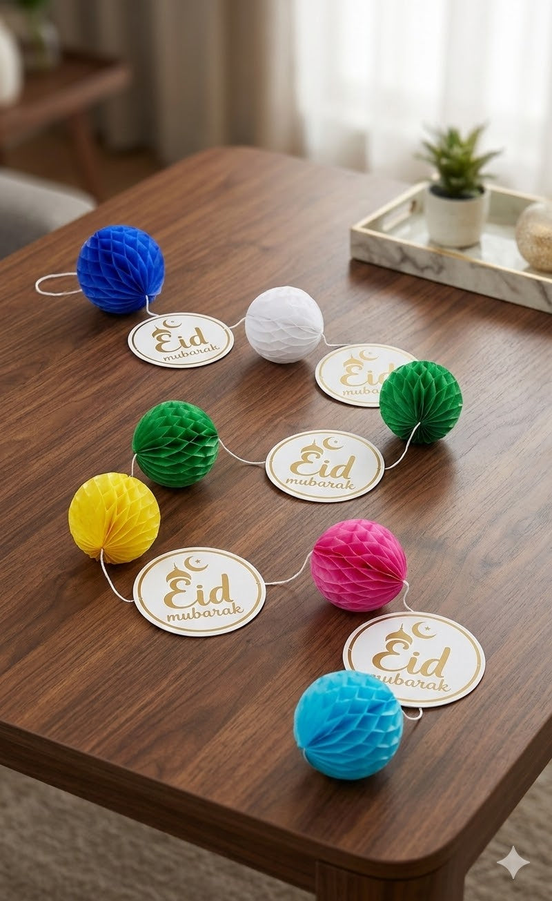 Eid Mubarak Card Flower Hanging For Decoration
