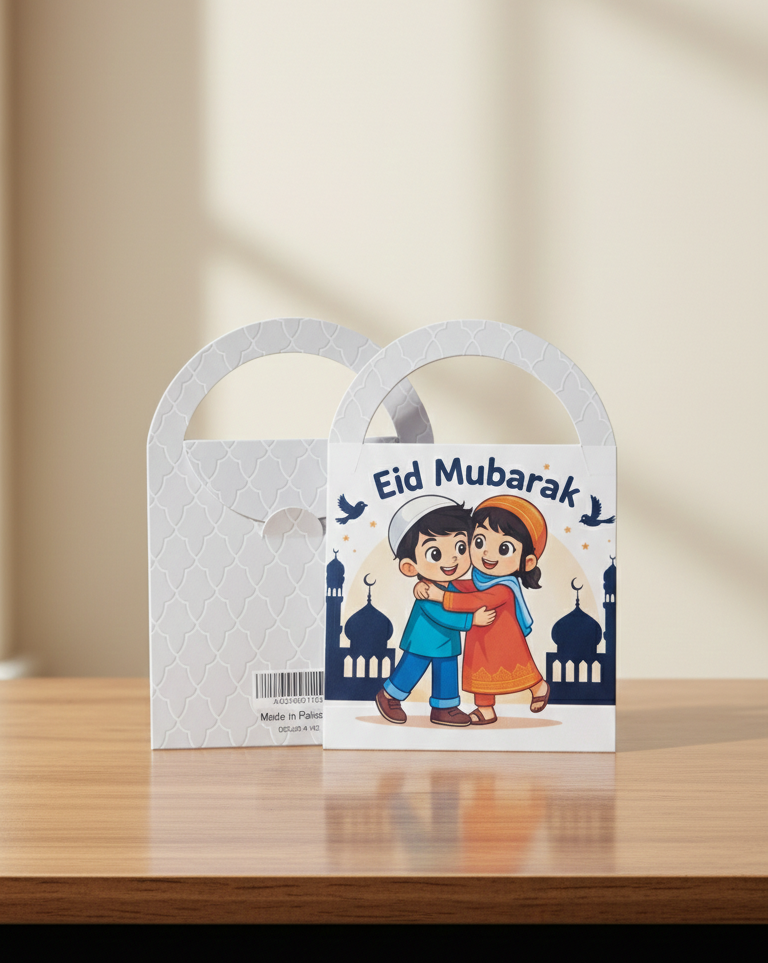 Eid Mubarak Mini Handbag Style Card Envelopes 10 Pcs