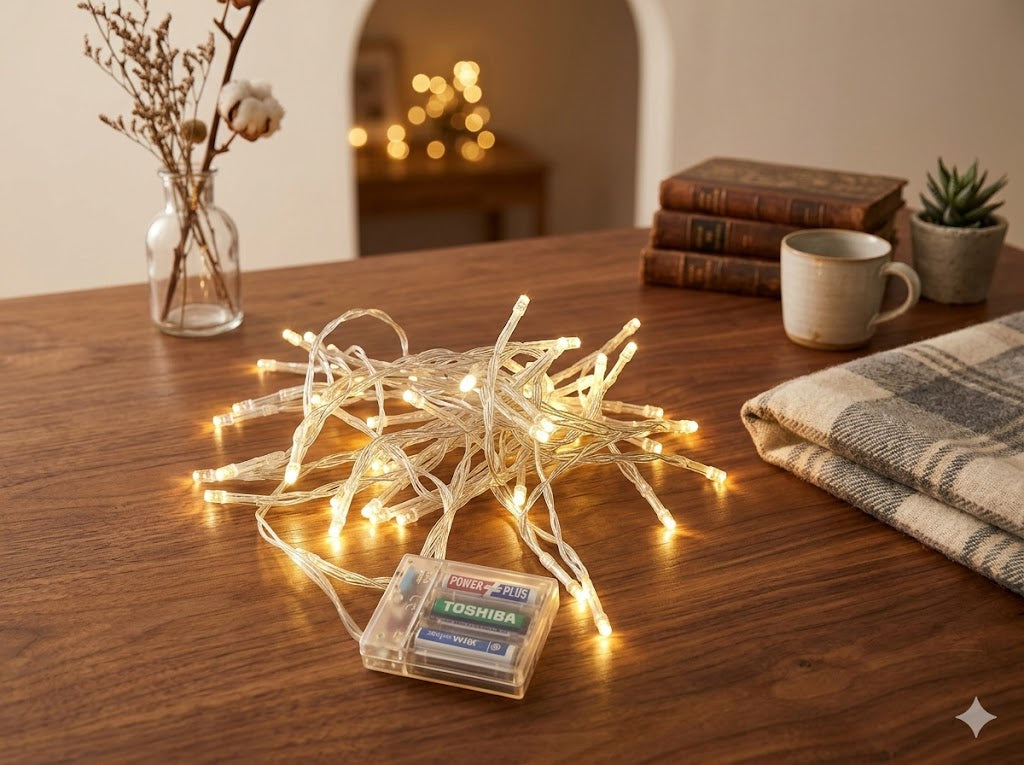 Battery Operated Golden Fairy Light For Decoration