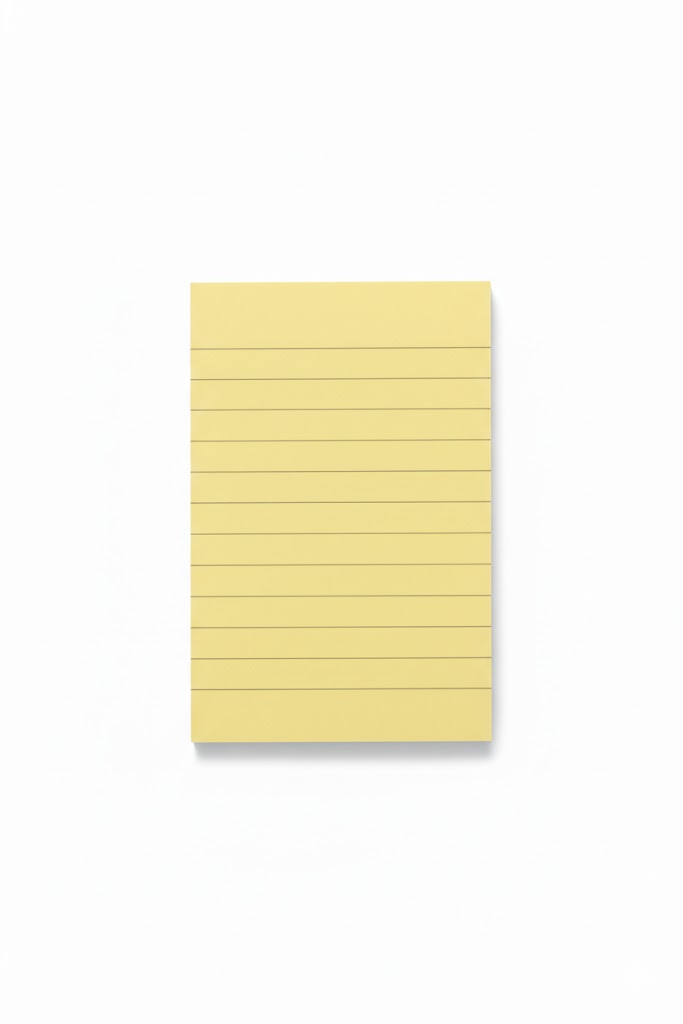 M&G Yellow Line Sticky Notes 3.5 x 5 Inch