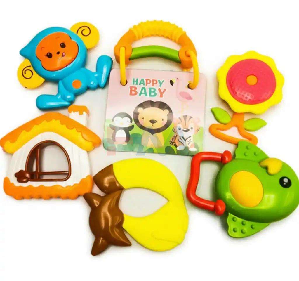 Pack of 4 Rattle Set Toy for New Born Babies