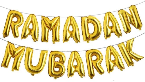 Ramadan Mubarak Foil Baloons
