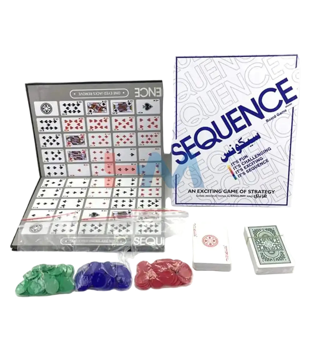 Classic SEQUENCE-Family Game of Strategy and Luck Small/Large