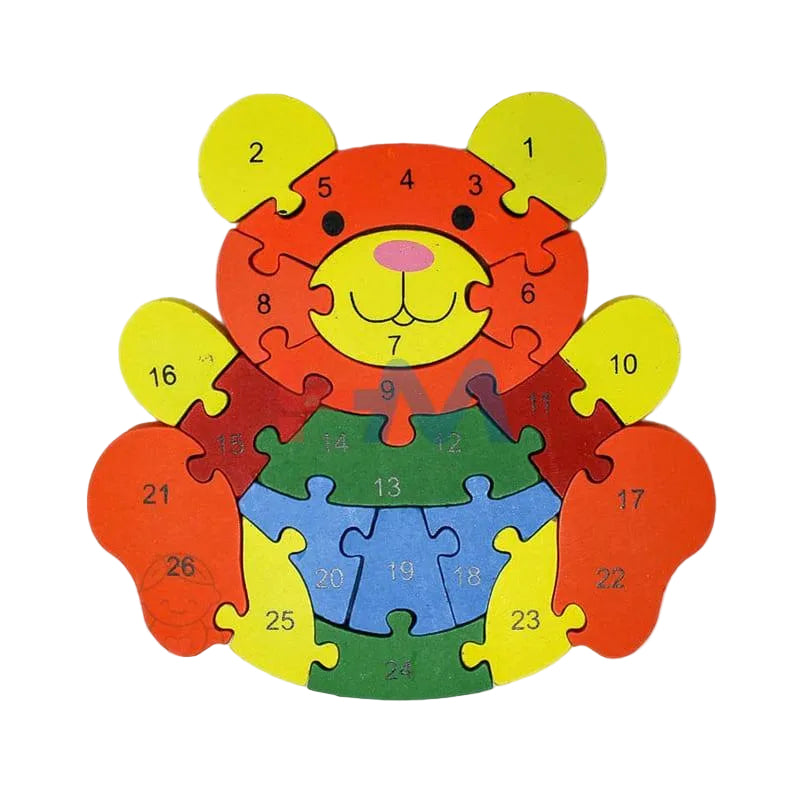 Wooden Bear Shape Puzzels For Kid
