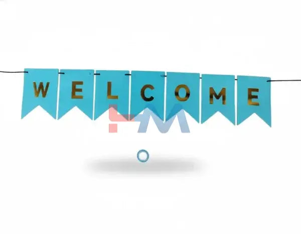 Welcome Card Bunting Banner