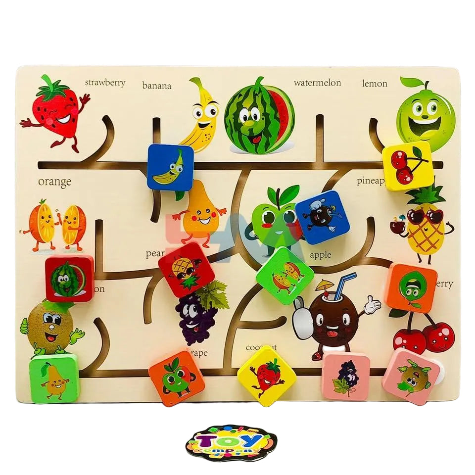 Wooden Positioning Track Board For Kid