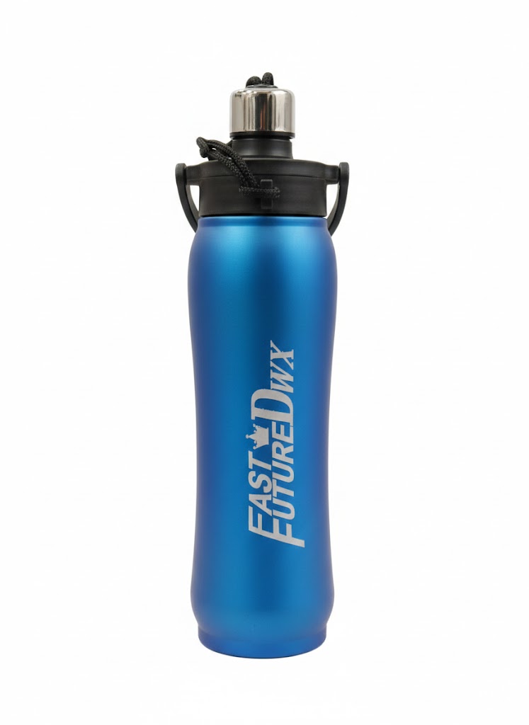 Blue Stainless Steel Water Bottle 750ml