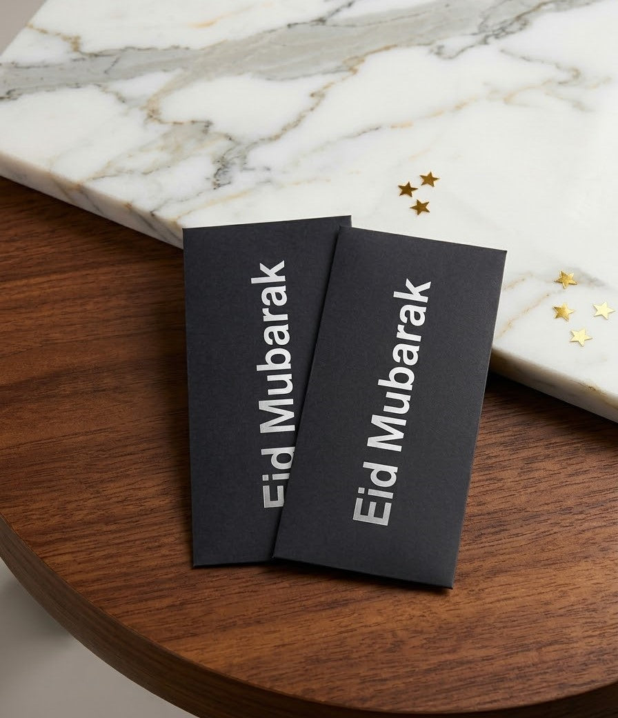 Premium Eid Mubarak Greeting Card Envelope Pack 10