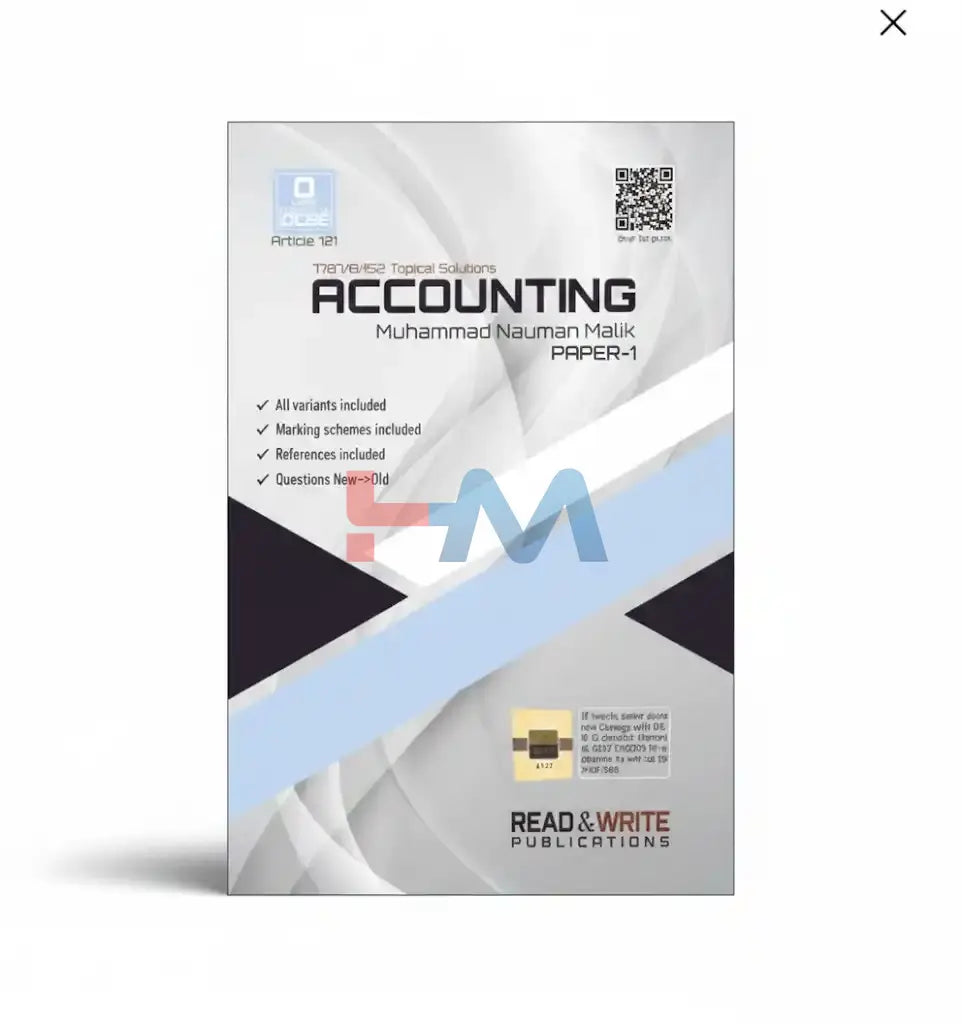 101 Accounting O-Level/IGCSE MCQ's Paper-1
Topical Worked Solutions
