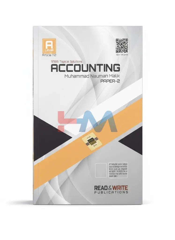 112 Accounting AS-Level Paper-2 Topical Worked Solutions
