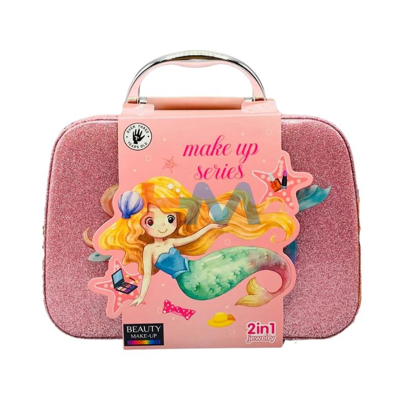 2 In 1 Portable Makeup Beauty Box-PINK