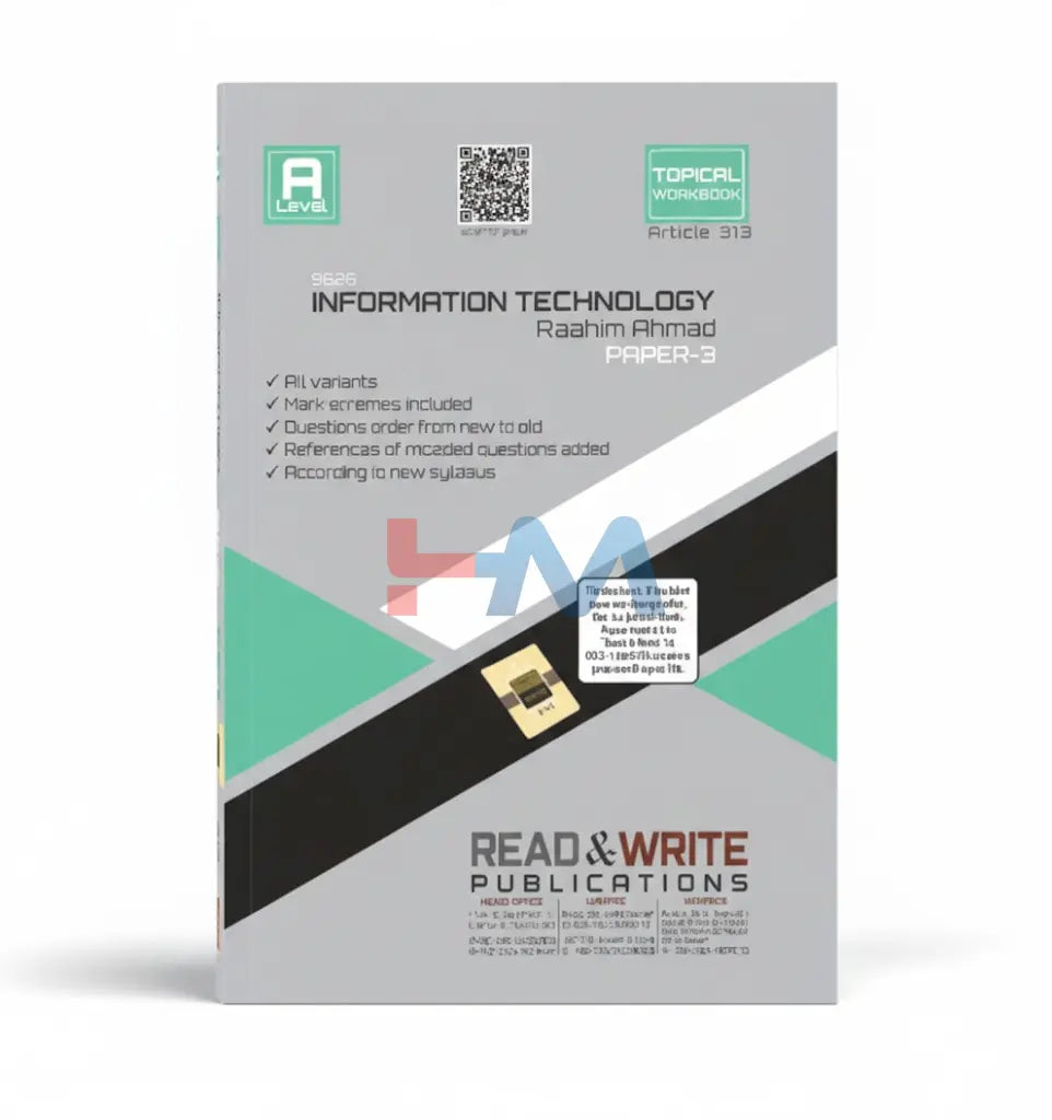 313 Information Technology A Level Paper-3 Topical Workbook