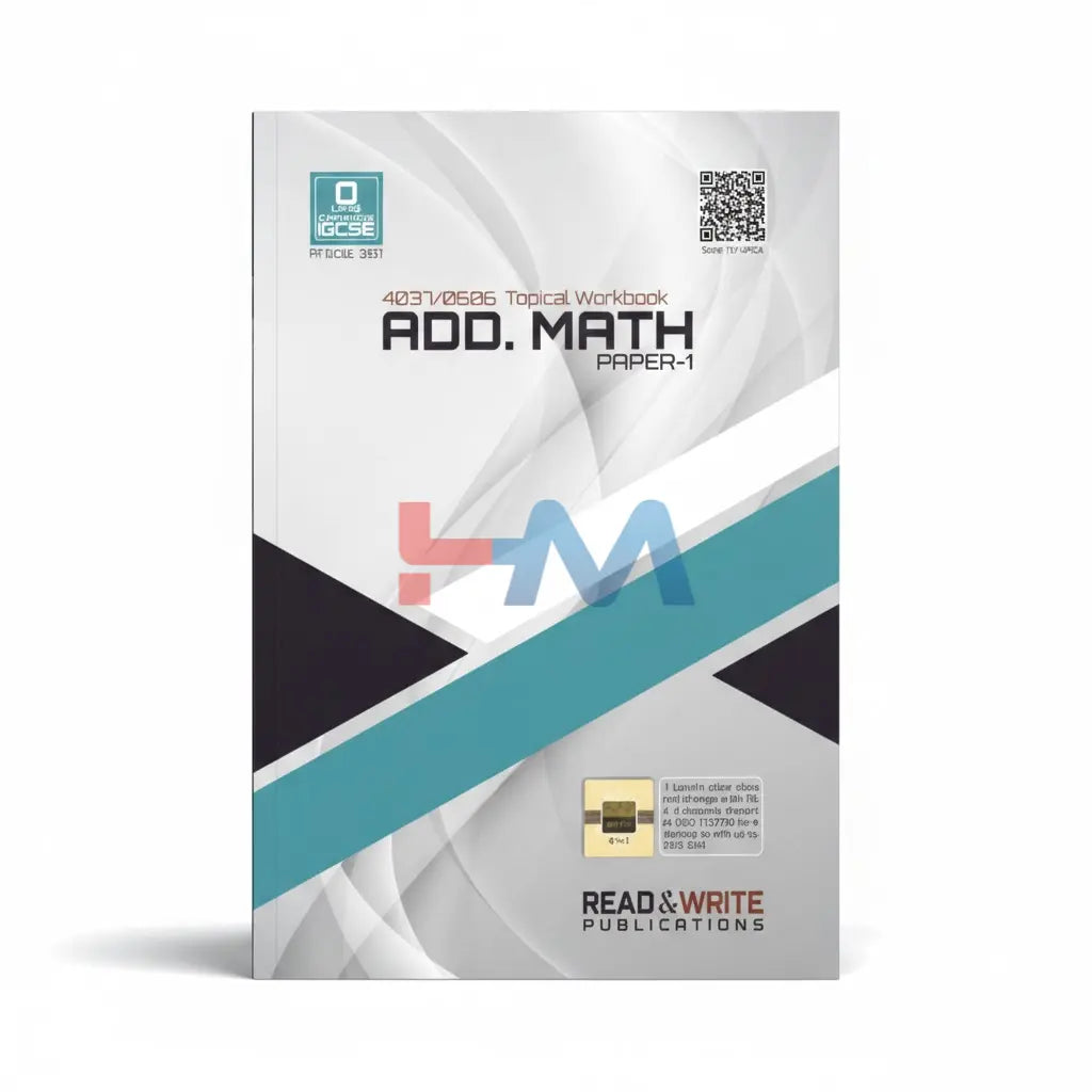 381 Additional Math O-Level/IGCSE Paper-1 Topical Workbook