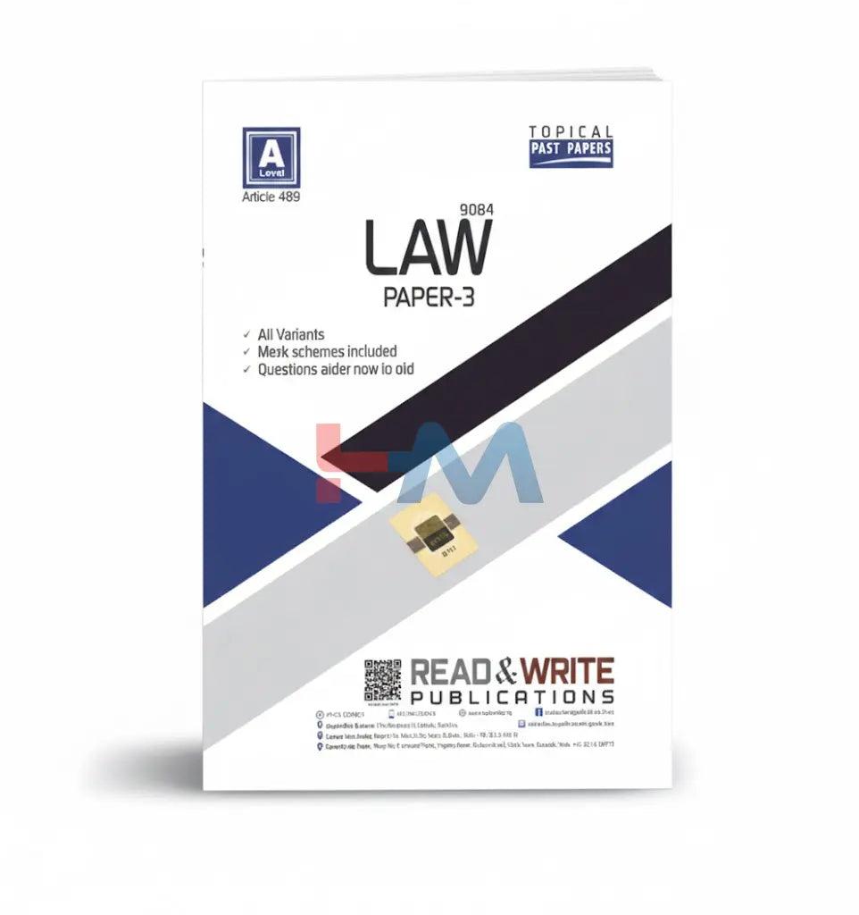 489 Law Paper-3 Topical Past Papers