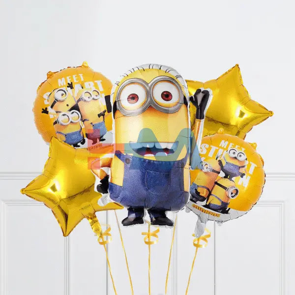 5Pcs Foil Balloons Set Boys Characters